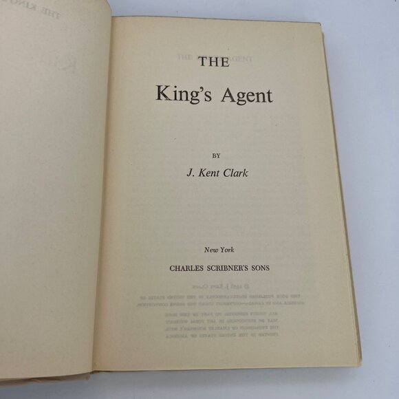 The King's Agent J. Kent Clark Dust Jacket 1958 Book Club Edition Hardcover - Picture 4 of 6